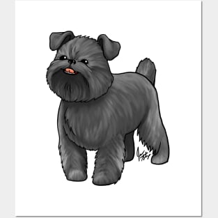 Dog - Brussell's Griffon - Natural Black Posters and Art